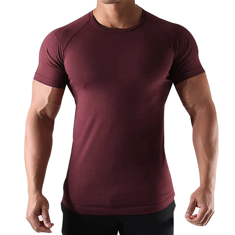Gym-T-shirt-Men-Spandex-Sports-Short-Sleeve-Slim-Fit-Running-T-Shirt-Male-Workout-Tee-Tops-Summer-Fitness-Clothing