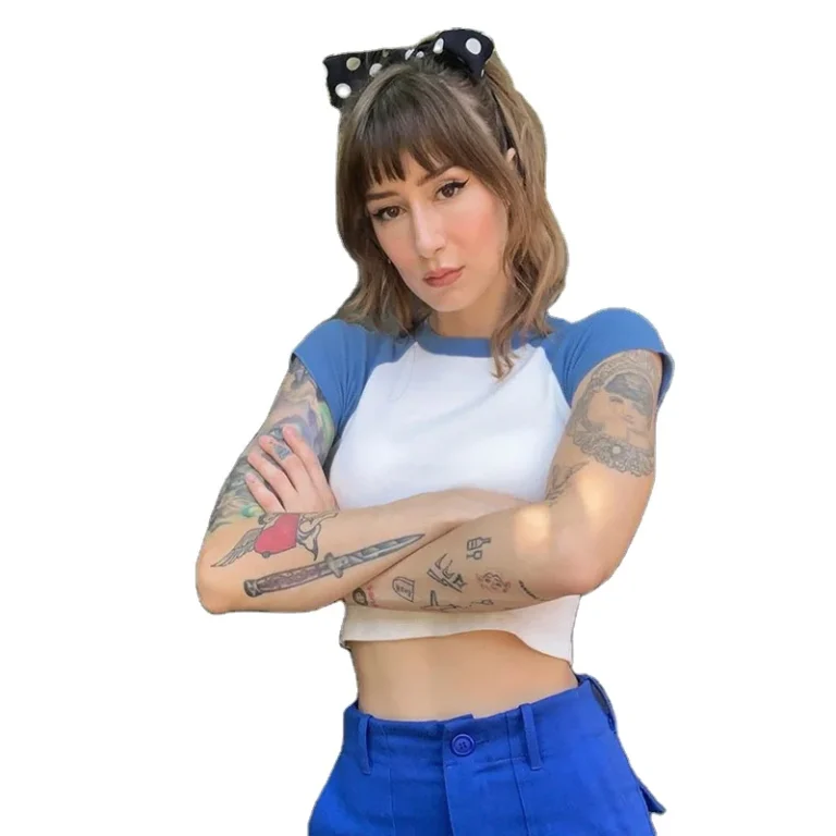 Half-length-Womens-Summer-Half-length-T-shirts