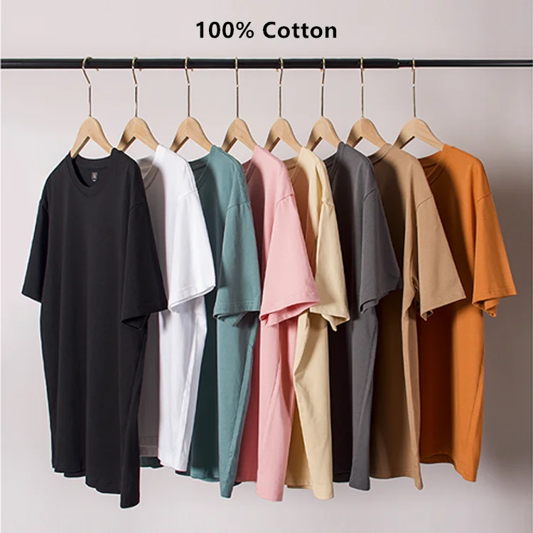 Heavy-Weight-Cotton-Mens-T-Shirt-High-Quality-Oversized-Custom-Printing-and-Embroidery-Summer-Stock-Plain-Blank-Design