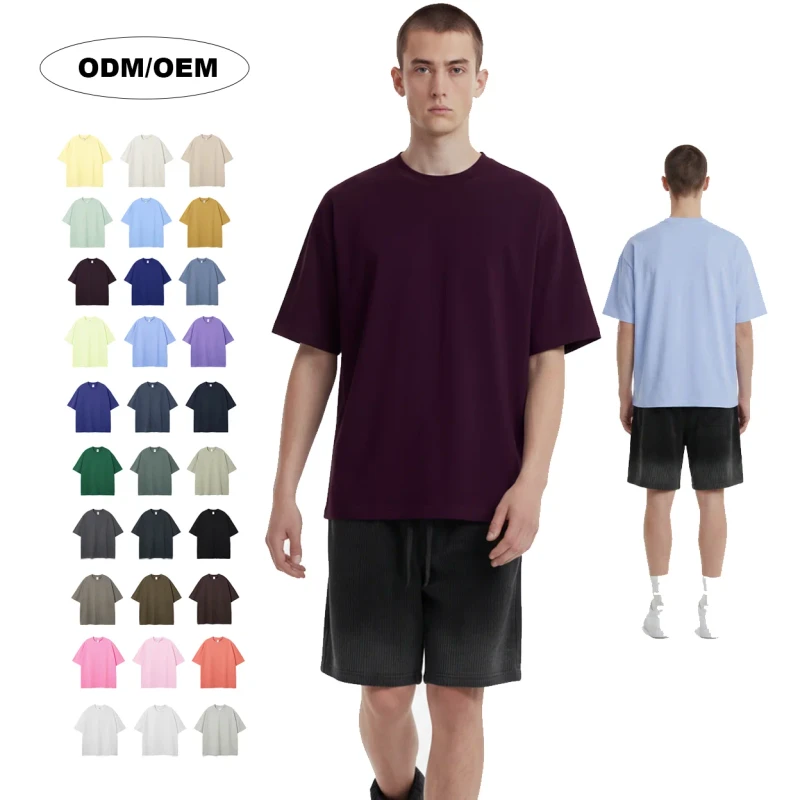 Heavyweight-100-Cotton-Mens-T-shirt-Oversized-Drop-Shoulder-Custom-Logo-Design-Boxy-Blank-Streetwear-T-shirt-for-Men