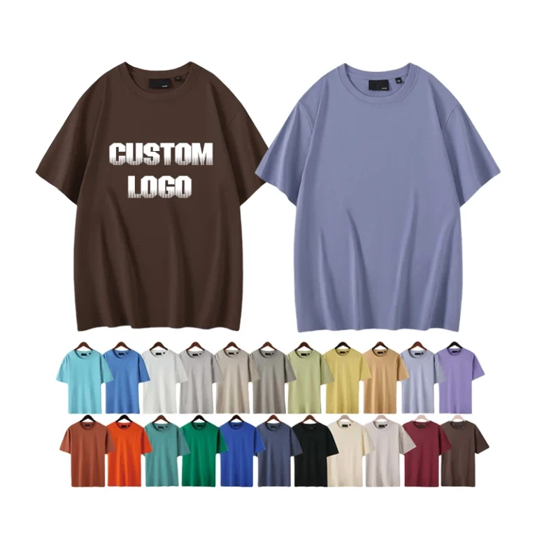 Heavyweight-260-Gsm-T-Shirts-Oversized-Tshirt-Cotton-100-Drop-Shoulder-Customized-Screen-Print-Graphic-T-Shirt-Men