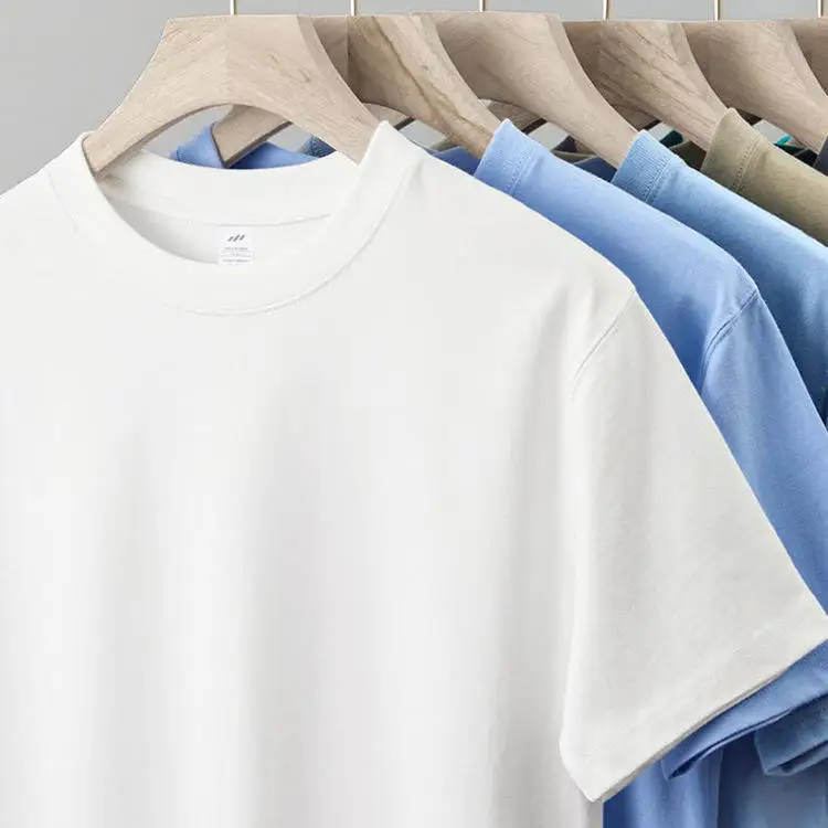Heavyweight-Cotton-T-shirt-Tee-Custom-Screen-Printed-Oversized-Blank-Mens-T-Shirt-Thick-Graphic-Tshirt