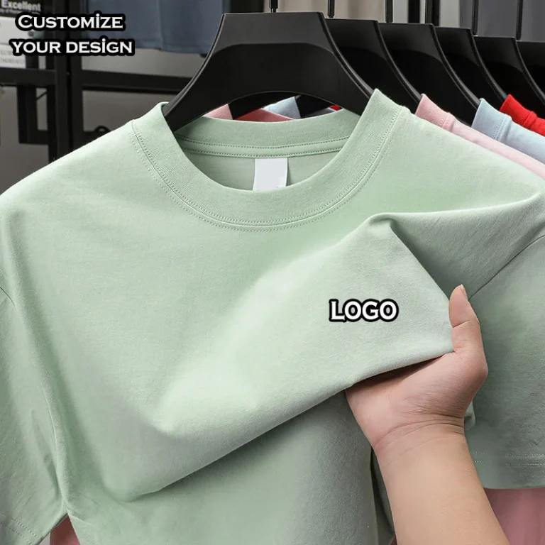 Heavyweight-High-Quality-100-Cotton-Custom-Mens-T-shirt-Oversized-Men-Print-Logo-Sweatshirt-Puff-T-shirt-for-Men