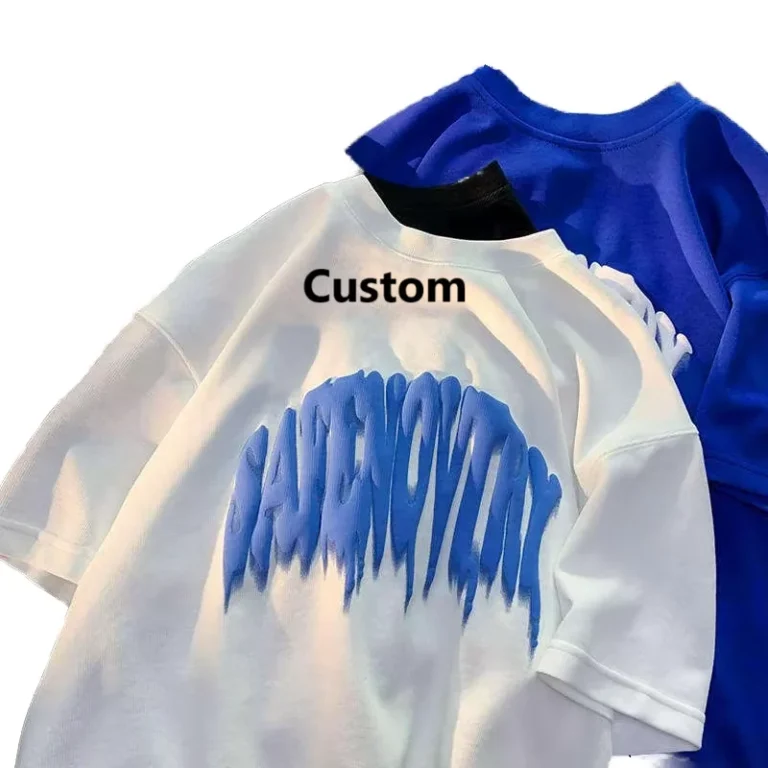 Heavyweight-Oversized-Round-Neck-Trendy-Street-Style-Custom-Mens-Pure-Cotton-3D-Puff-Print-T-Shirt
