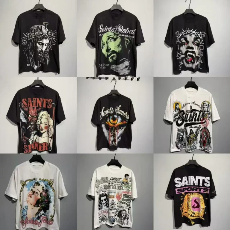 Heavyweight-Pure-Cotton-Oversized-Saint-T-shirts-Mens-Clothing-Tee-Streetwear-Shirts-for-Men