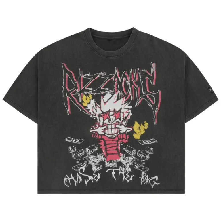 Heavyweight-T-Shirt-Mens-300gsm-Tshirt-Custom-Logo-Graphic-Print-Distressed-R-Applique-Crew-Neck-Streetwear-Black-T-shirt