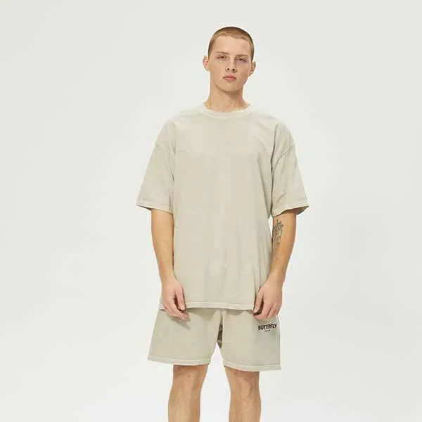 Heavyweight-T-shirt-Crew-Neck-240-Gsm-Blank-Plain-T-shirt-Short-Sleeve-for-Men