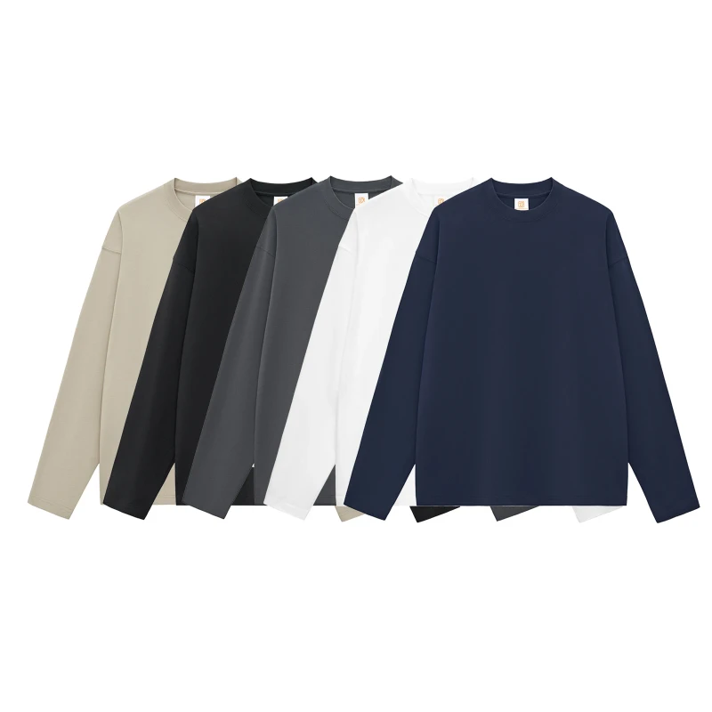 Heavyweight-Tshirts-Custom-Long-Sleeve-100-Cotton-Blank-Pure-Color-High-Quality-Streetwear-Fashion-Long-Sleeve-Tshirt