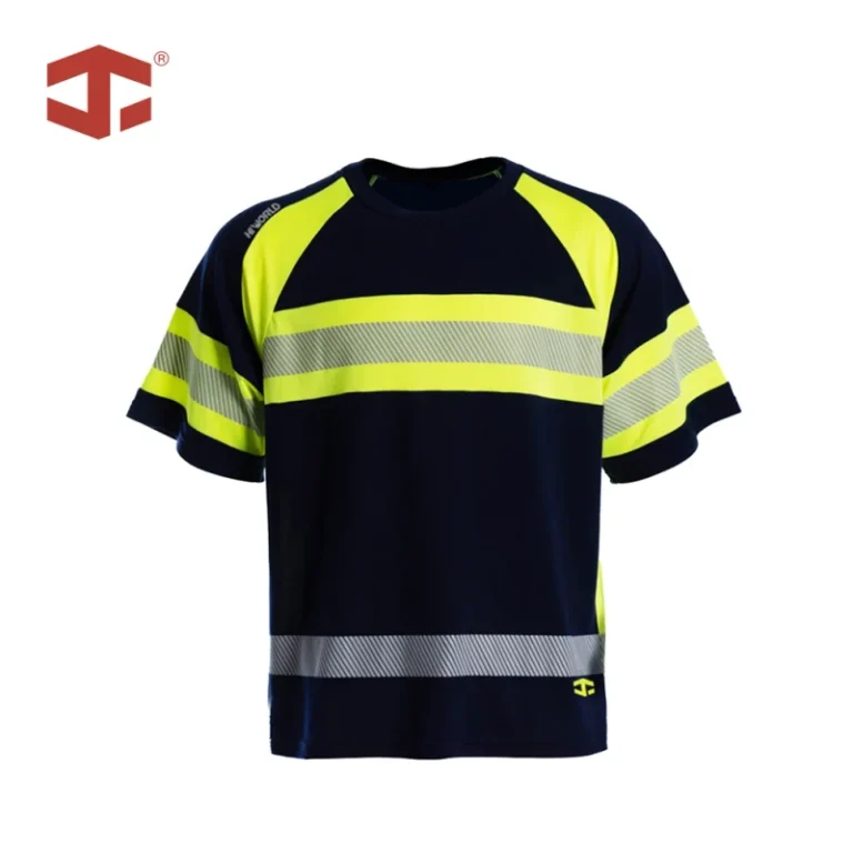 Hi-Vis-T-shirt-Moisture-Wicking-Anti-Odor-Safety-Wear-Bamboo-Charcoal-Cooling-Work-Shirt-UPF50-Sun-Protection