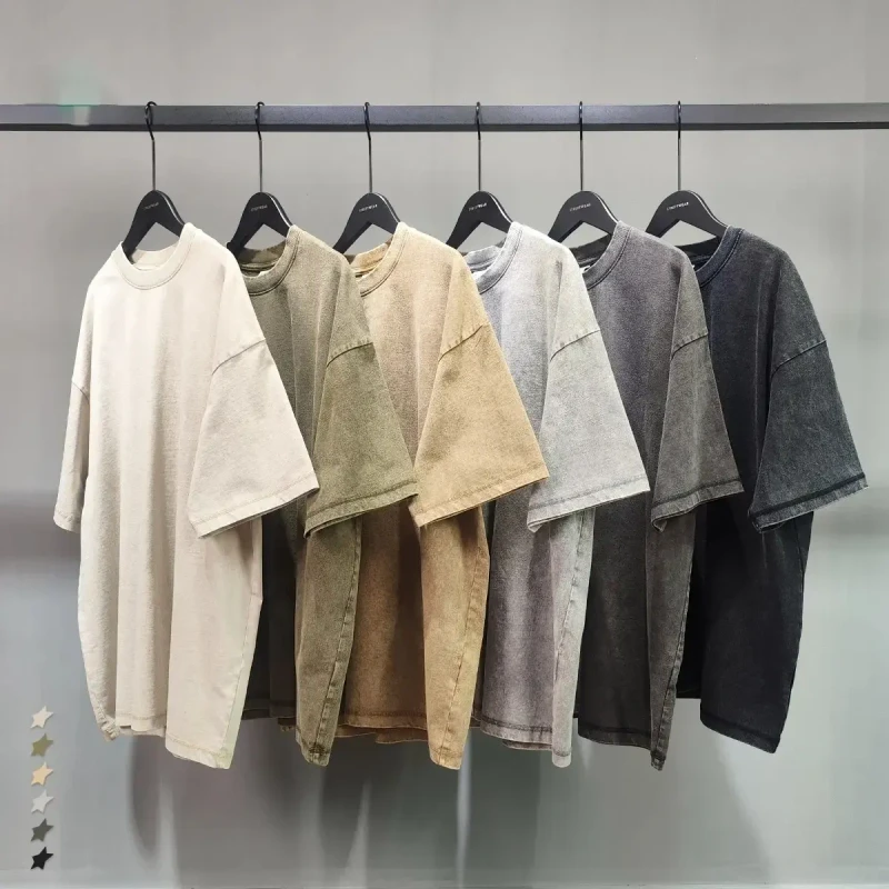 High-Quality-100-Cotton-250-Gsm-Acid-Washed-Vintage-T-Shirt-Oversized-Plus-Size-Customizable-for-Men-Custom-Blank-Stone-Design