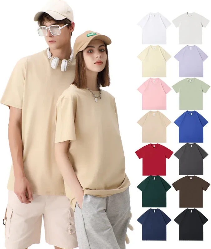 High-Quality-100-Cotton-Custom-Streetwear-T-Shirt-Unisex-Plain-White-Oversized-Graphic-Tee-Plus-Size-Mens-Blank-T-Shirt