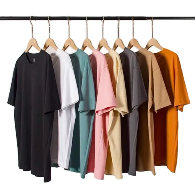 High-Quality-100-Cotton-Denim-Solid-Embroidered-Oversized-Mens-T-Shirts-with-Customizable-Design