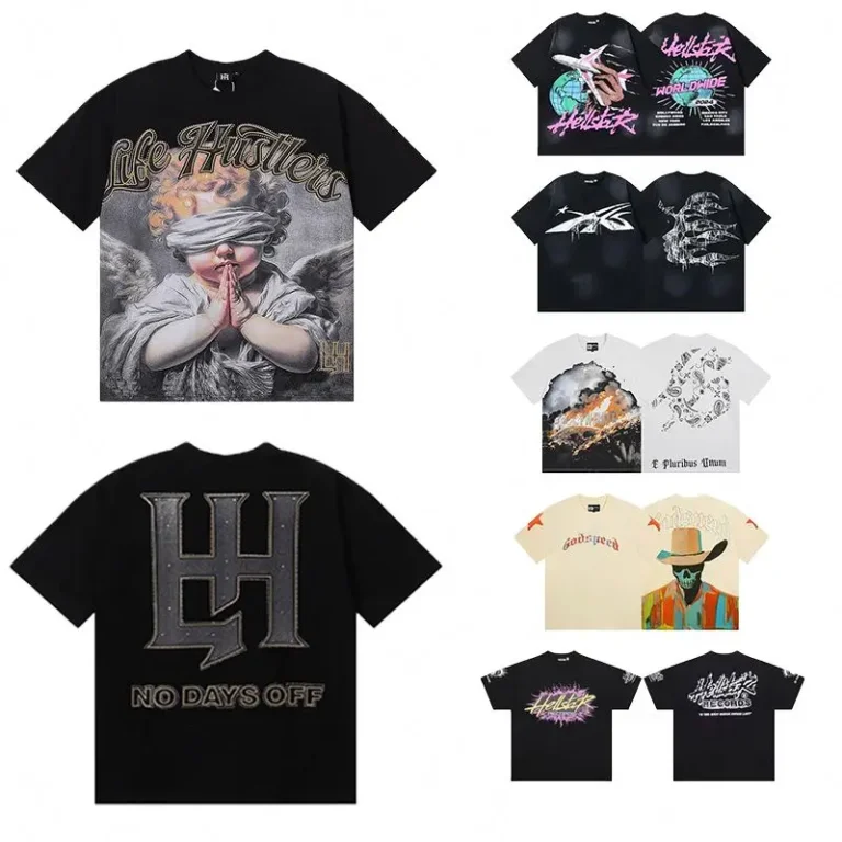 High-Quality-100-Cotton-Graphic-T-Shirts-Y2K-Oversize-Streetwear-Speed-Tshirt-Vintage-Mixed-Emotion-Mens-T-shirt