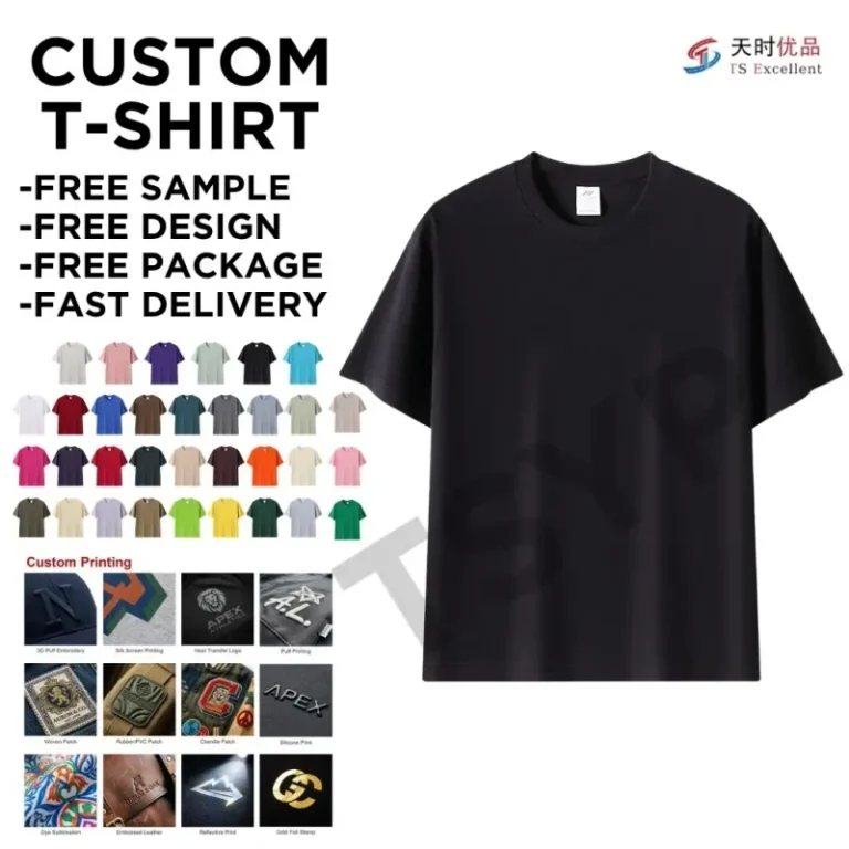 High-Quality-100-Cotton-Knitted-230G-Heavyweight-T-Shirt-Oversized-Short-Formal-Print-Loose-Fit-For-Men-Women