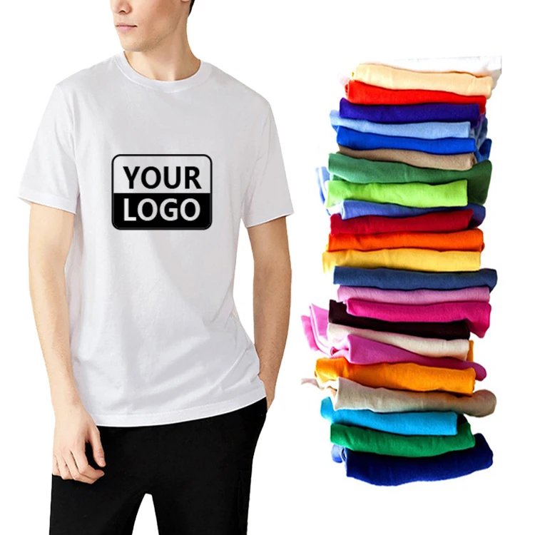 High-Quality-100-Cotton-Men-T-Shirts-Custom-Logo-Plain-Blank-Tshirts