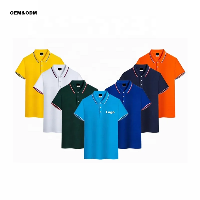 High-Quality-100-Cotton-Mens-Polo-T-Shirt-12-Colors-Custom-Printing-Embroidery-Short-Length-Loose-Fit-OEM-Logo-Plain-Blank