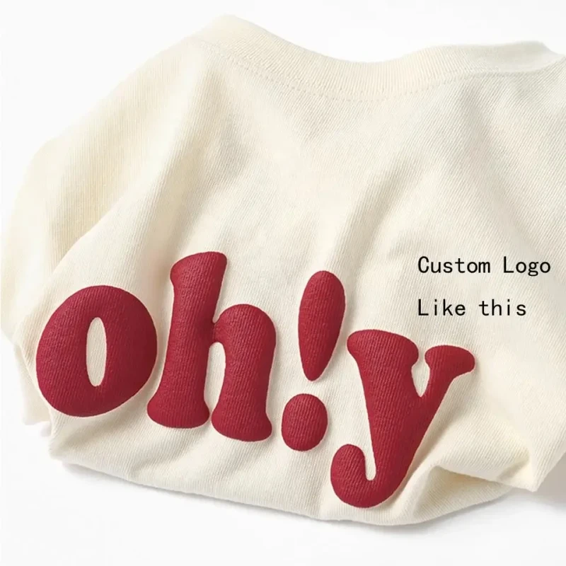 High-Quality-100-Cotton-Oem-Your-Brand-Tshirt-Custom-3D-Foam-Puff-Printing-logo-Drop-Shoulder-Mens-Plus-Size-T-shirts-200g