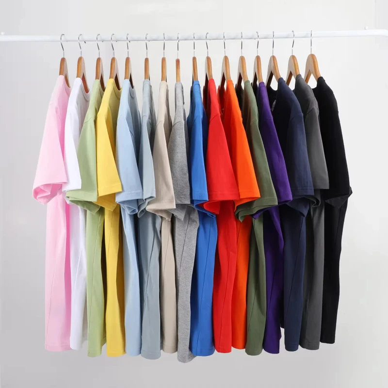 High-Quality-100-Cotton-Tshirts-for-Men-T-Shirts-Plain-Custom-DTG-Printing-Oversized-White-Blank-T-Shirt-1