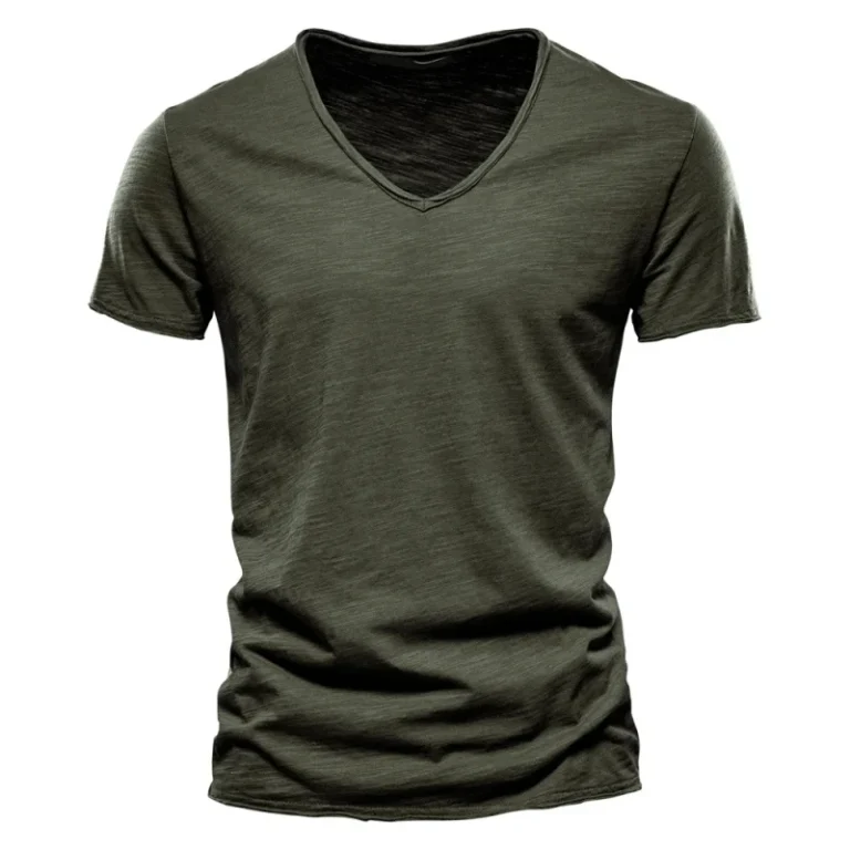 High-Quality-100-Cotton-v-Neck-t-Shirt-Plain-T-shirts-Custom-logo-v-Neck-t-Shirts-Men