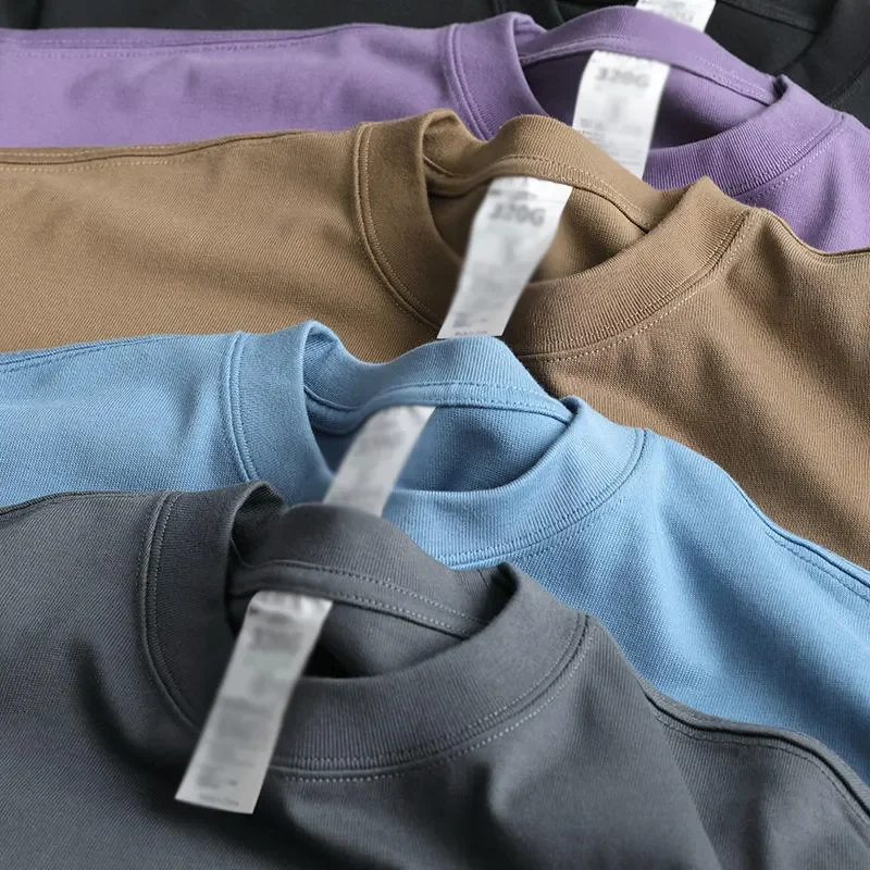 High-Quality-100-Organic-Cotton-Oversized-Mens-T-shirt-Heavy-300gsm-Small-Neckline-Streetwear-Custom-logo-Tshirt-t-Shirt-Tee