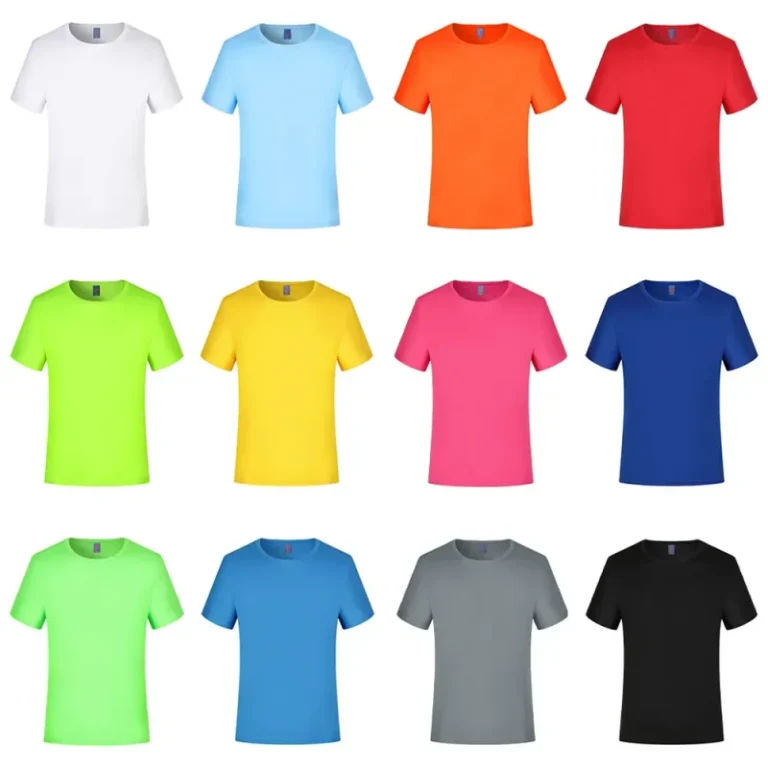 High-Quality-100-Polyester-Plain-T-shirt-Women-Men-Custom-Tshirts-Blank-T-Shirt