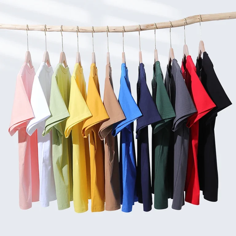 High-Quality-210g-Cotton-Unisex-T-Shirt-Casual-Solid-Style-Twill-Thermal-Transfer-Printing-Factory-Direct-Supply-Custom-T-shirt