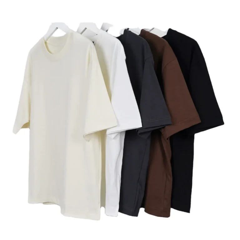 High-Quality-230g-Heavyweight-Oversized-T-Shirt-100-Cotton-Round-Neck-Short-Sleeve-Casual-Style-Unisex-Plus-Size-Blank-T-Shirt