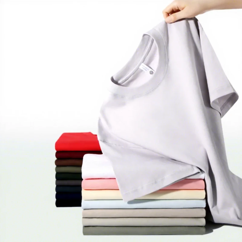 High-Quality-230g-Heavyweight-Oversized-T-shirt-100-Cotton-Crew-Neck-Short-Sleeve-Casual-Style-Unisex-Plus-Size-Blank-T-shirt