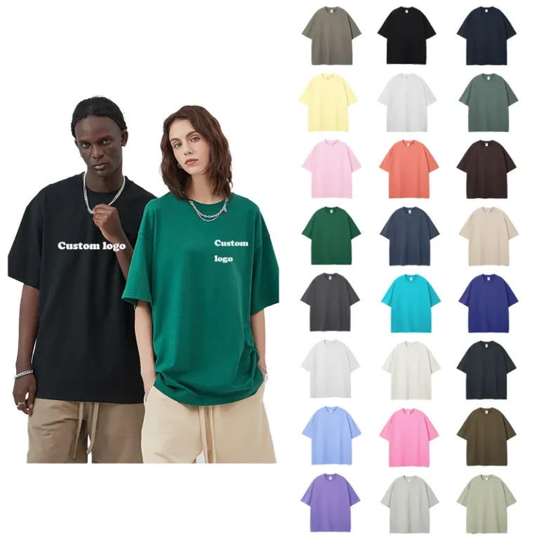 High-Quality-275gsm-100-Cotton-Knitted-Mens-Oversized-T-Shirt-with-Custom-Logo-Puff-Printing-Heavy-Duty