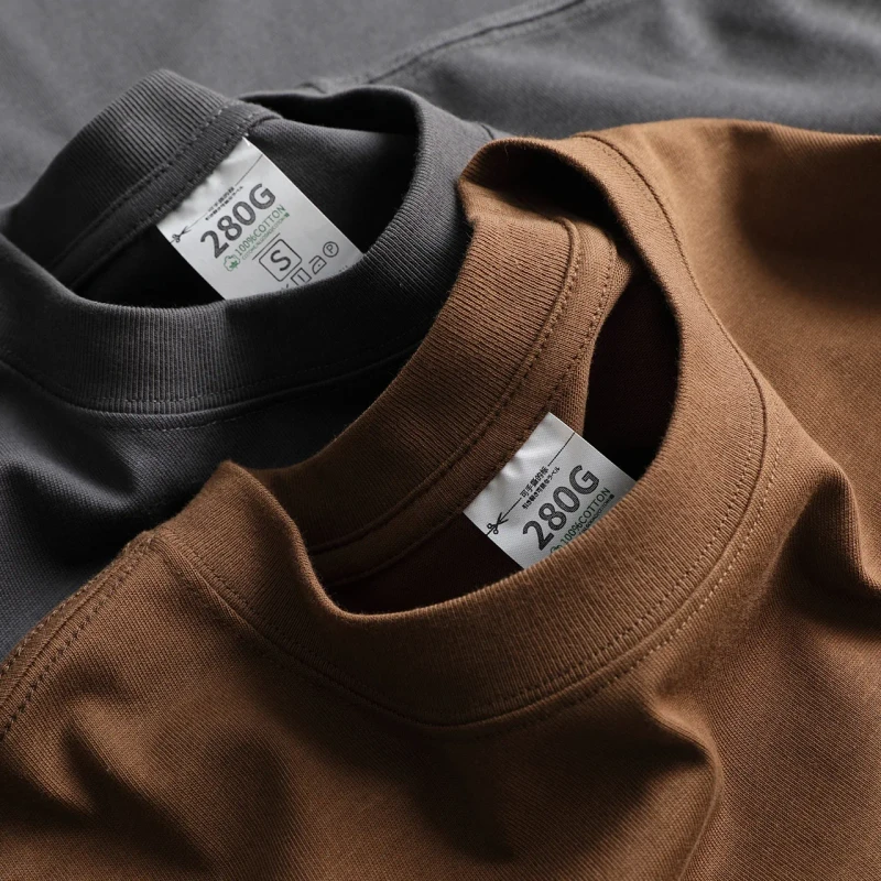 High-Quality-280g-Organic-Cotton-Printing-Plain-Oversized-Blank-Custom-Heavy-Weight-T-shirt-for-Men