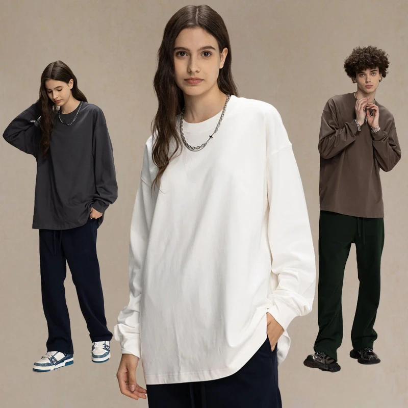 High-Quality-385grams-Heavyweight-Custom-Oversized-100cotton-Long-Sleeves-t-Shirt-for-Man