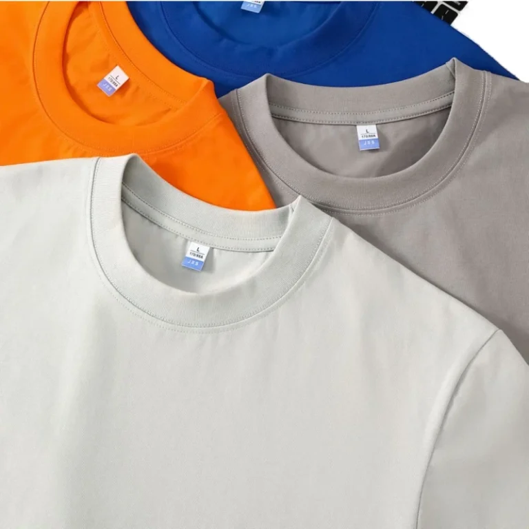 High-Quality-Anti-Wrinkle-T-Shirt-Comfortable-Cotton-Polyester-Mixed-Regular-Fit-Vintage-Style-Solid-Pattern-Woven-Fabric-Men