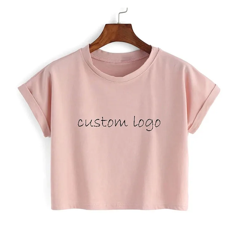 High-Quality-Bamboo-Cotton-Blend-T-shirt-Women-Fashion-Sexy-Crop-Tops-T-shirt-Plus-Size-Custom-t-Shirts-Slim-Fit-Top-Tee