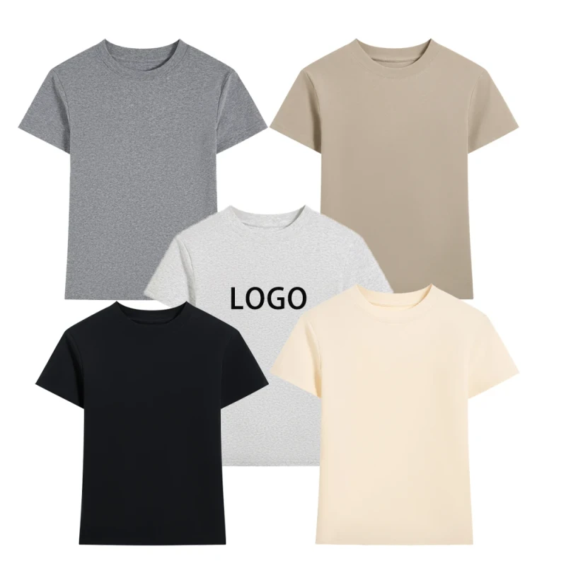 High-Quality-Casual-Straight-Shoulder-Womens-T-shirts-Cropped-Crewneck-Plain-T-Shirt-Breathable-Slim-Fitted-T-Shirts-for-Women