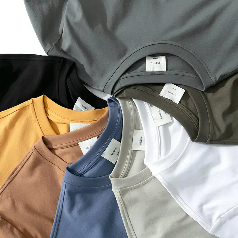High-Quality-Cool-Youth-220-Grams-Custom-T-Shirts-100-Cotton-Blank-Plain-Mens-T-shirts-T-Shirt