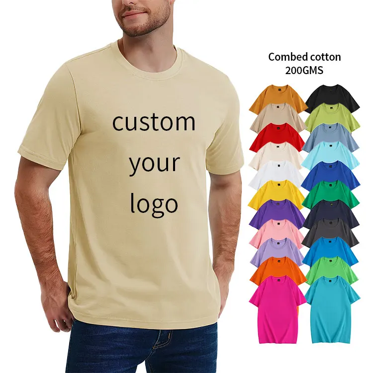 High-Quality-Cotton-Can-Customize-Personal-logo-Mens-T-shirt-180-Grams-Custom-Print-Logo-Blank-T-Shirt