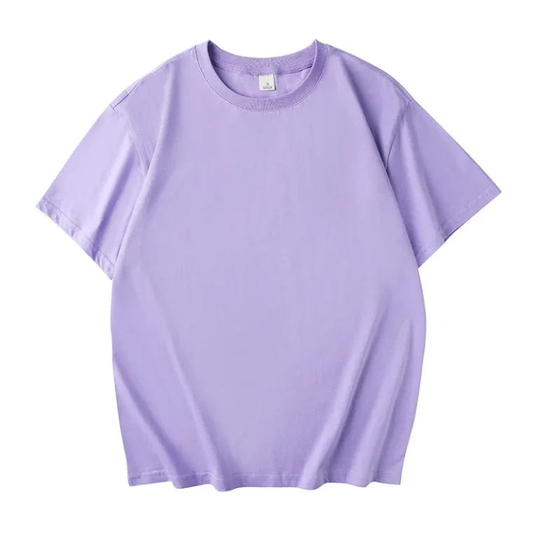 High-Quality-Cotton-Crew-Neck-Short-Sleeve-T-Shirt-Factory-Custom-Logo-Printing-for-Men-Women-Casual-Solid-Pattern