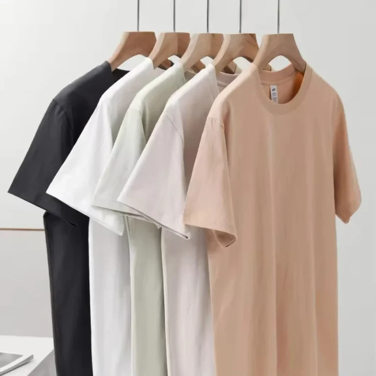 High-Quality-Cotton-Custom-Mens-T-Shirt-Blank-Heavy-Weight-Oversized-Short-Sleeve-O-Neck-Solid-Pattern-for-Printing