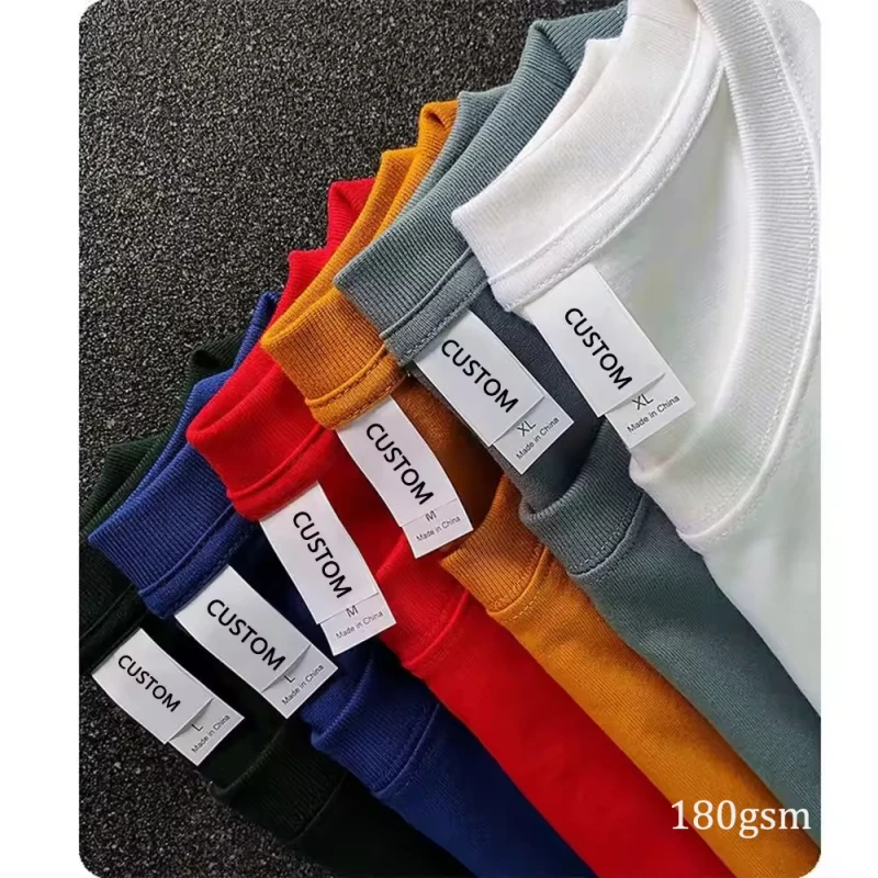High-Quality-Cotton-Custom-T-Shirt-for-Men-Blank-Heavy-Weight-Oversized-Tshirt-Printing-Mens-T-Shirts