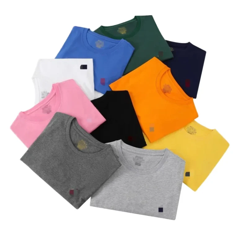High-Quality-Cotton-Mens-Short-Sleeve-T-Shirt-Womens-Embroidered-Casual-Wear-Model