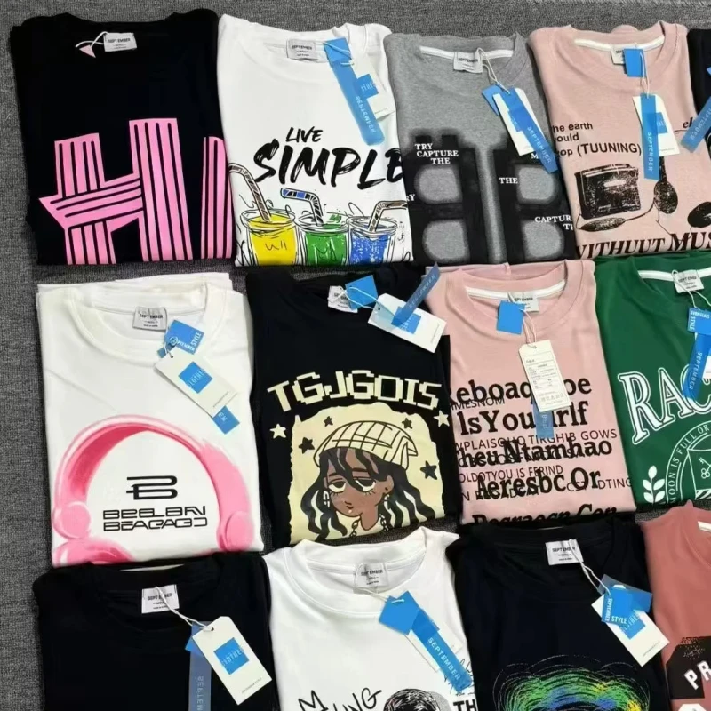 High-Quality-Cotton-T-Shirts-for-Women-Men-Kids-Bulk-Apparel-Stock-Container-Factory-Price-Summer