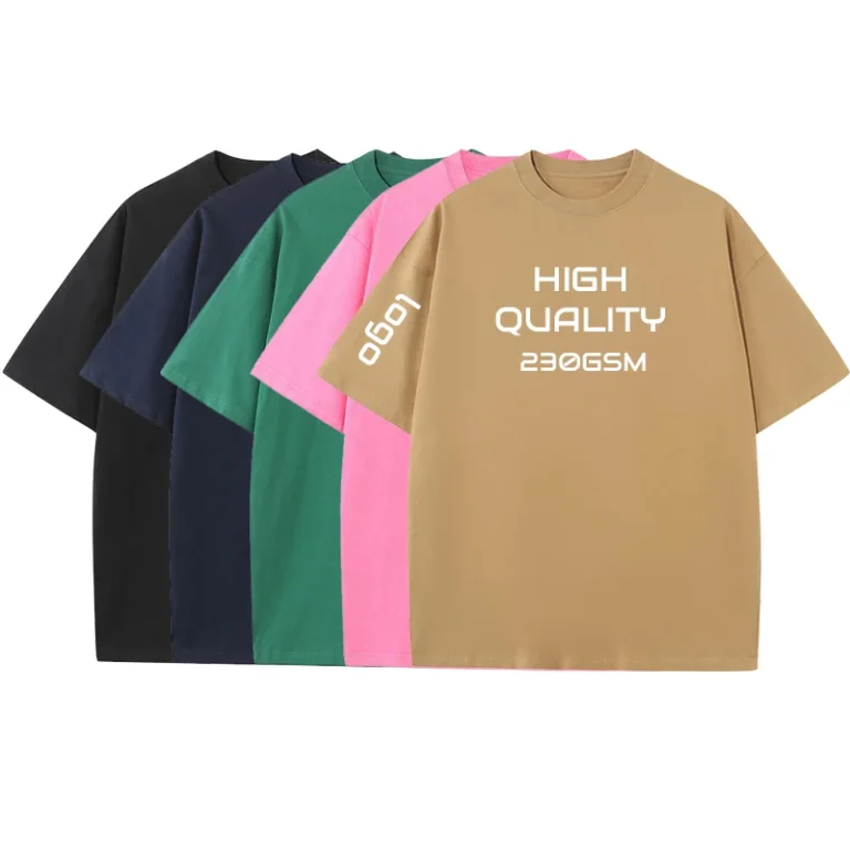 High-Quality-Cotton-t-shirt-230gsm-Oversized-Custom-Puff-Print-Embroidery-Unisex-t-shirt-Logo