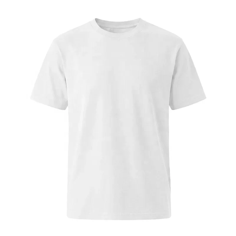 High-Quality-Crew-Neck-Short-Sleeve-Mens-T-shirt-White-Casual-Daily-Wear