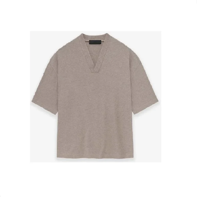 High-Quality-Custom-Mens-V-Neck-T-Shirts-100-Organic-Cotton-Plus-Size-Heavyweight-Blank-Tee-Tshirts-for-Men