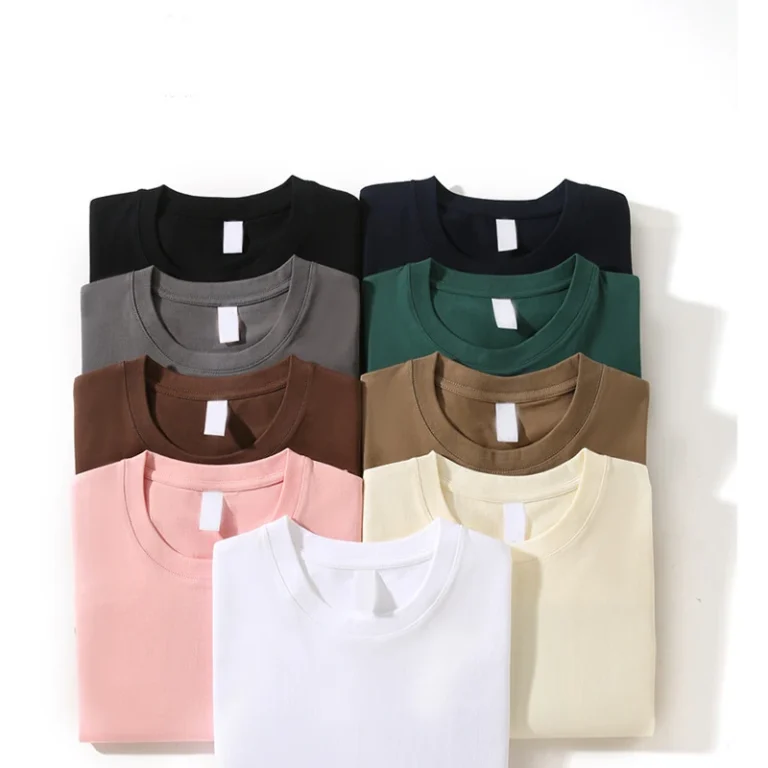 High-Quality-Custom-T-Shirt-Printing-Logo-240gsm-100-Cotton-Blank-Mens-T-shirts