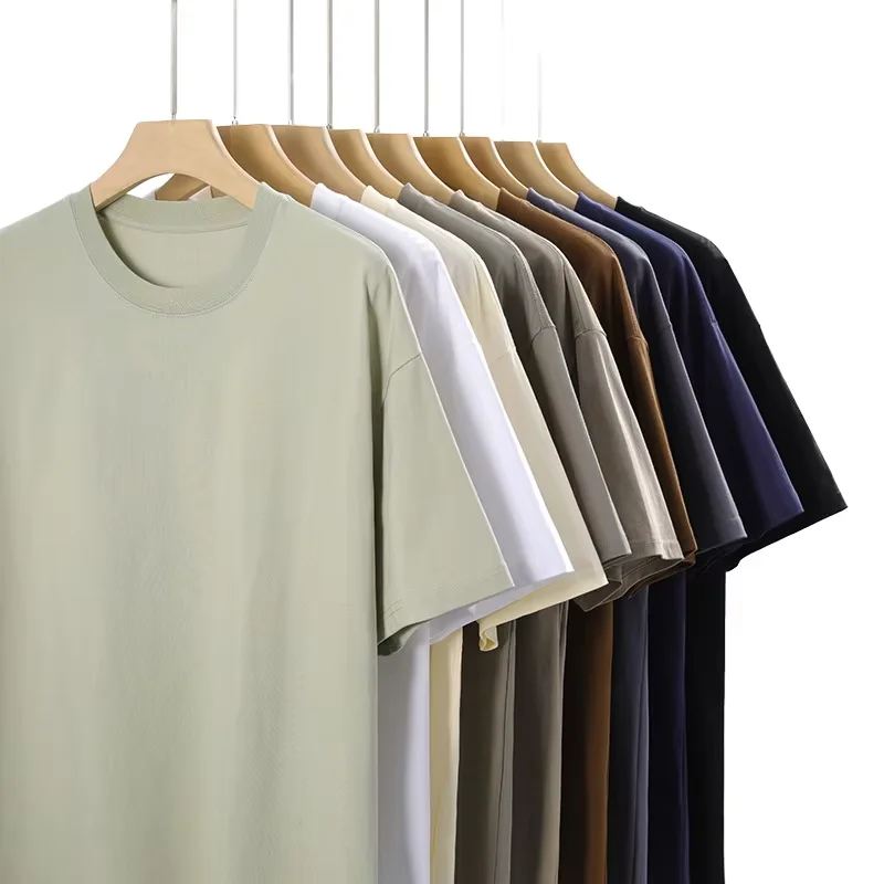 High-Quality-Customize-Logo-100-Organic-Cotton-T-Shirts-Mens-Oversized-T-Shirts