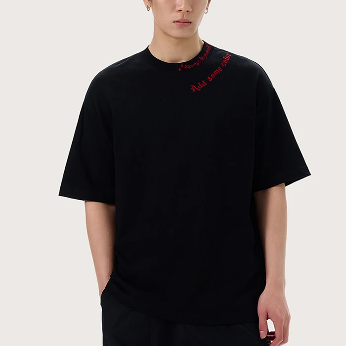 High-Quality-Customized-Summer-100-Cotton-Puff-Printing-Oversized-Mens-T-shirt