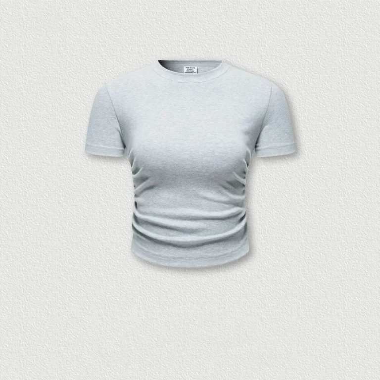 High-Quality-Customized-Summer-Breathable-Loose-Short-Sleeve-Streetwear-Terry-Fabric-100-Cotton-O-neck-Womens-T-shirts