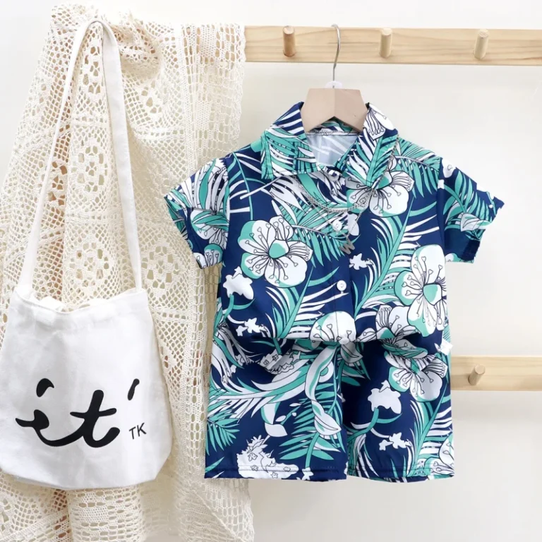 High-Quality-Kids-Boys-Clothing-Sets-Summer-Two-Piece-Casual-Short-Sleeved-Lapel-Polo-T-Shirt-Shorts-Beach-Style-Boys-Suits