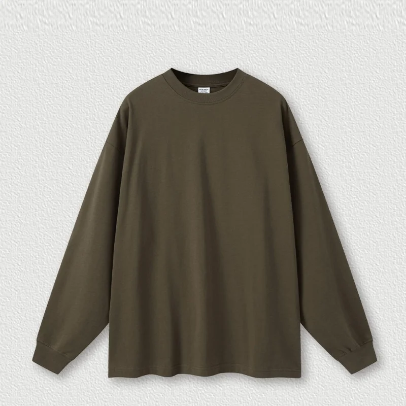 High-Quality-Long-Sleeve-T-shirt-Oversized-Blank-Long-Sleeve-t-Shirt-Heavy-100cotton-for-Men